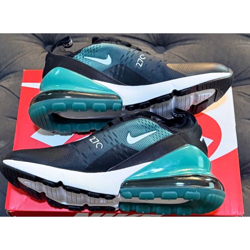 Nike Air Max 270 BLACK EVERGREEN AURA 5.5Y/7W